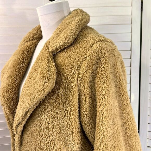 K. Jordan Sherpa Teddy Coat Size XL Color Block Animal Print - Picture 5 of 10